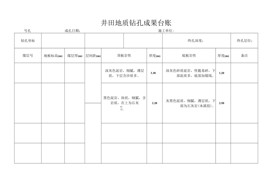 井田地质钻孔综合成果台帐2-7.docx_第1页