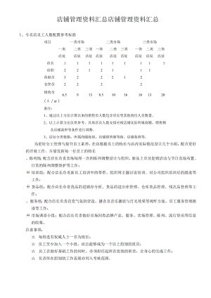 店铺管理资料汇总店铺管理资料汇总.docx