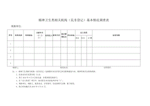 精神卫生类相关机构民非登记基本情况调查表.docx