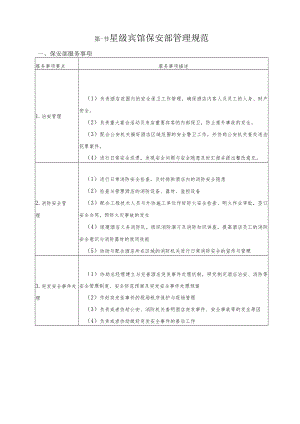 星级宾馆保安部管理规范.docx