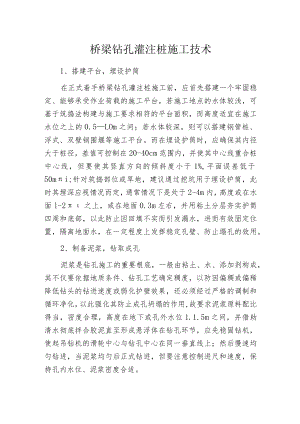 桥梁钻孔灌注桩施工技术.docx