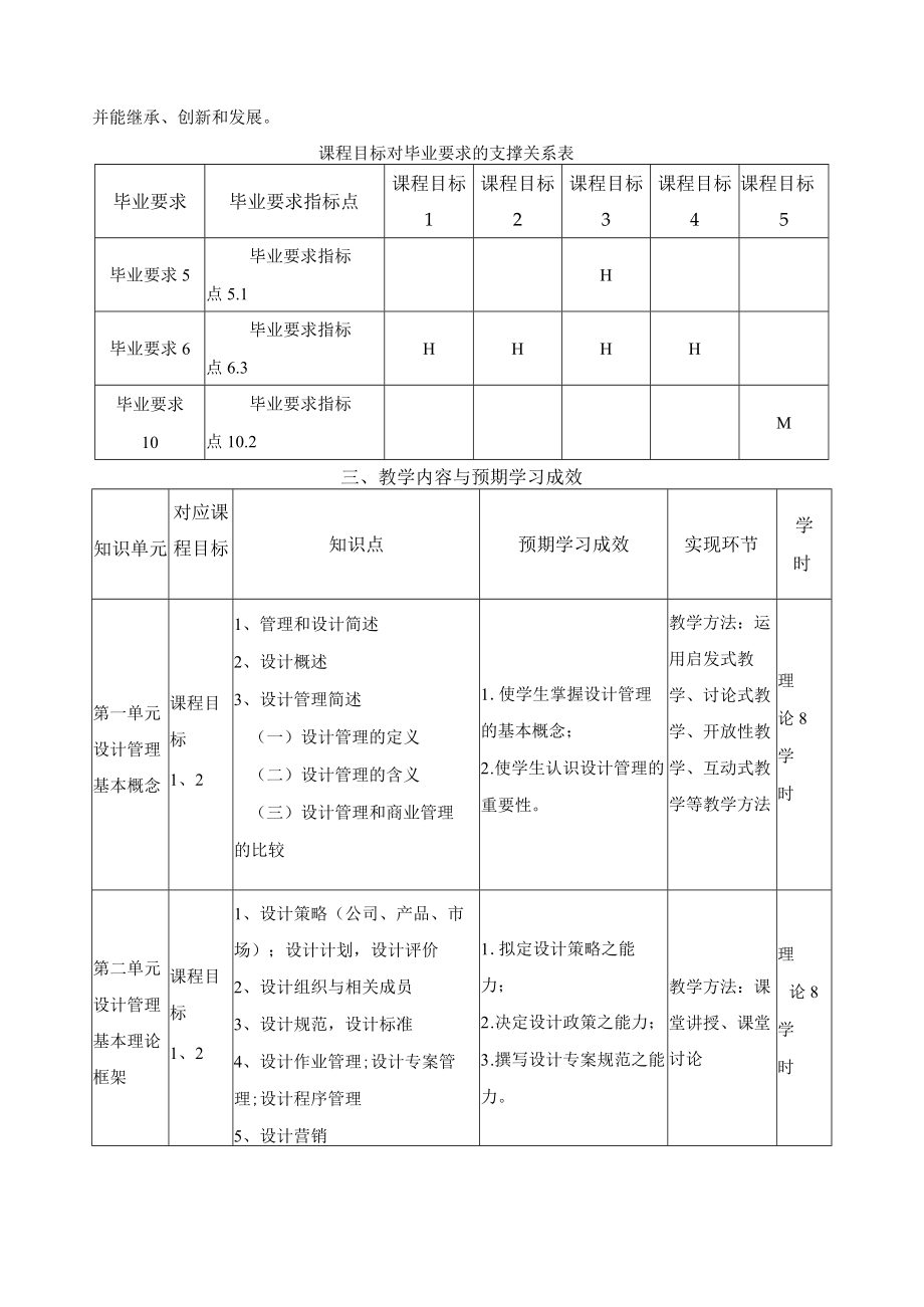 《设计管理》课程教学大纲.docx_第2页