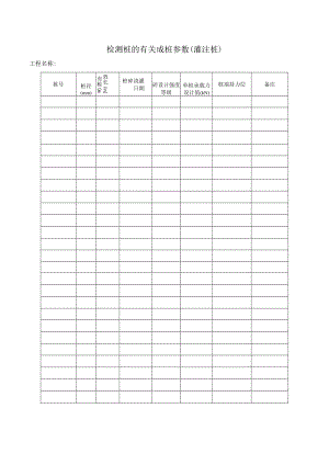 检测桩的有关成桩参数（灌注桩）.docx