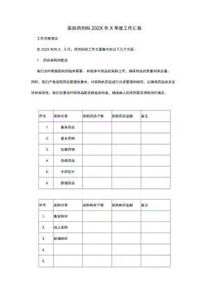 医院药剂科202X年X季度工作汇报.docx