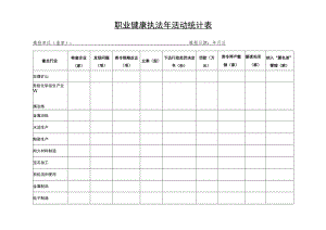 职业健康执法年活动统计表.docx