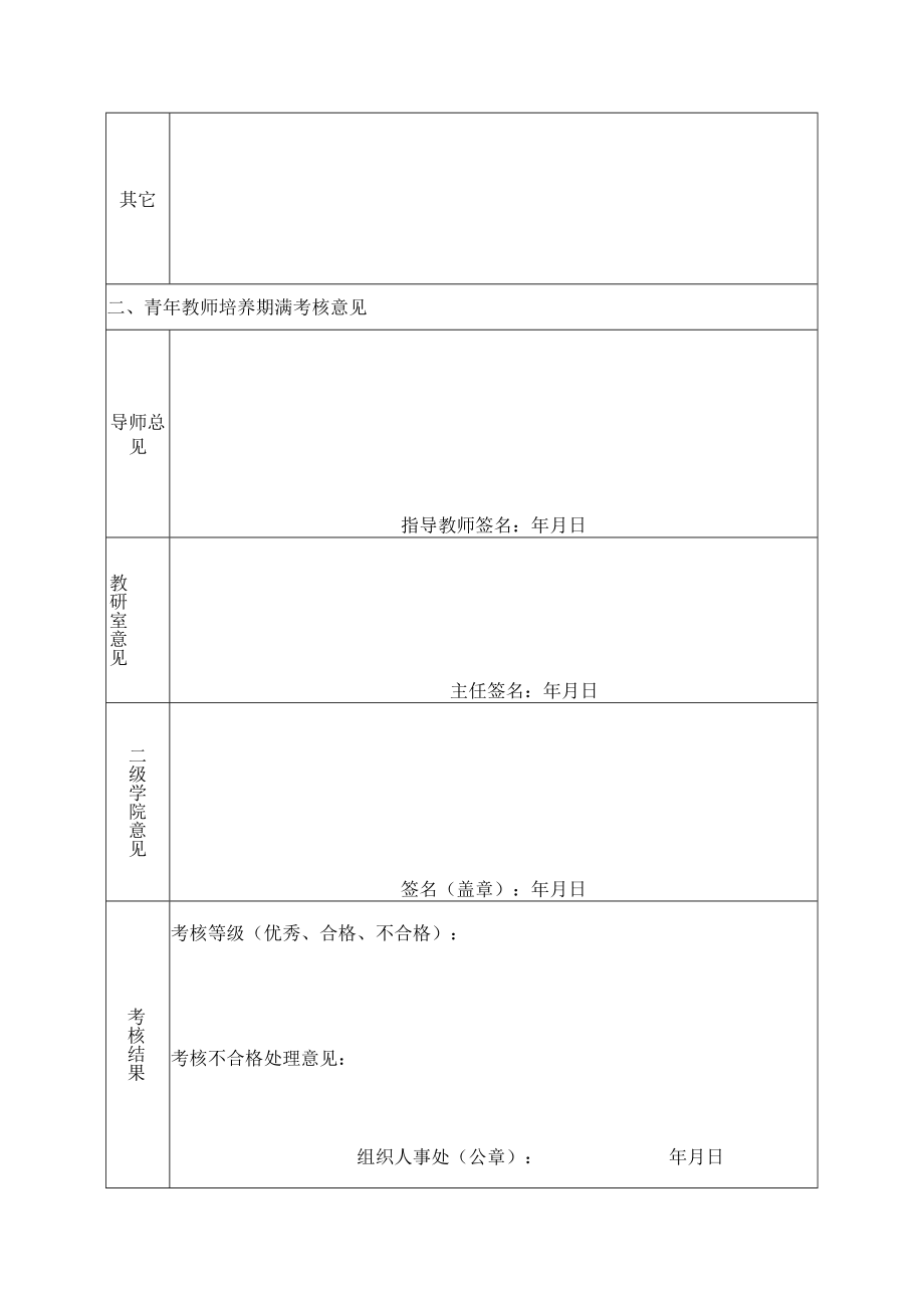 青年教师导师制培养期满考核申请表.docx_第2页