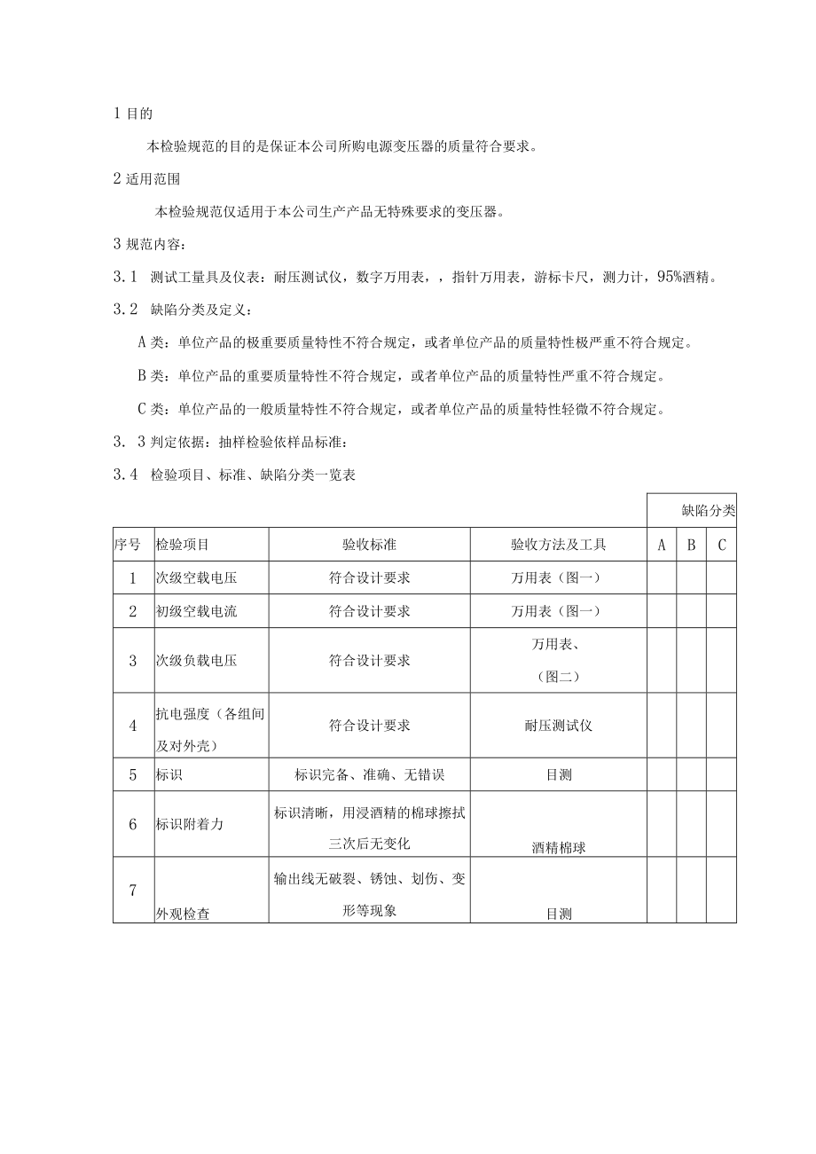 电源变压器-来料检验规范.docx