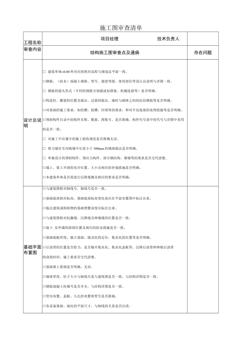 结构施工图审查点及通病.docx_第1页