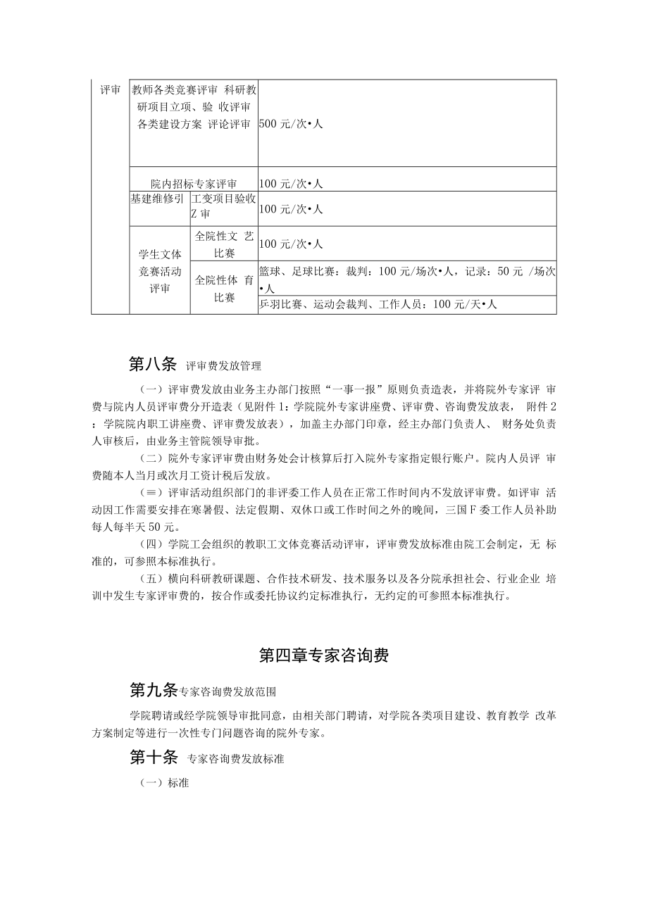 学院专家讲座费、评审费、咨询费发放管理办法(试行).docx_第3页