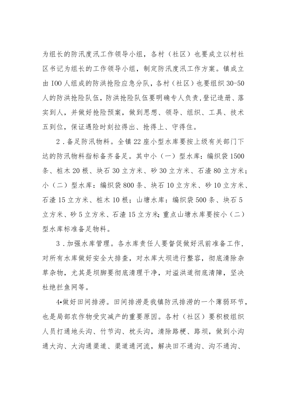 XX镇2023年度防汛度汛工作方案.docx_第2页