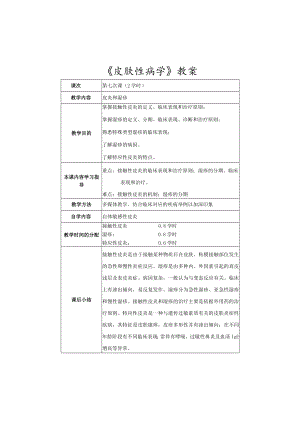 石大皮肤性病学教案07皮炎和湿疹.docx