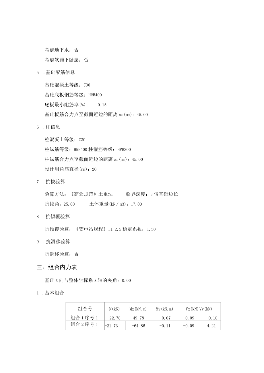 独立基础计算书-单挑.docx_第2页