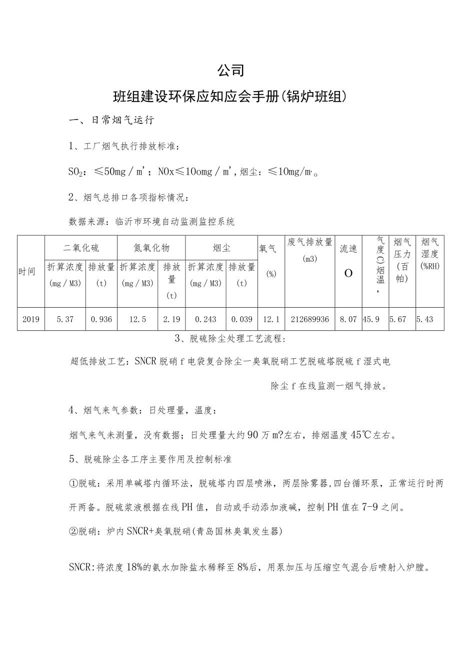 班组建设环保应知应会手册（锅炉班组）.docx_第1页