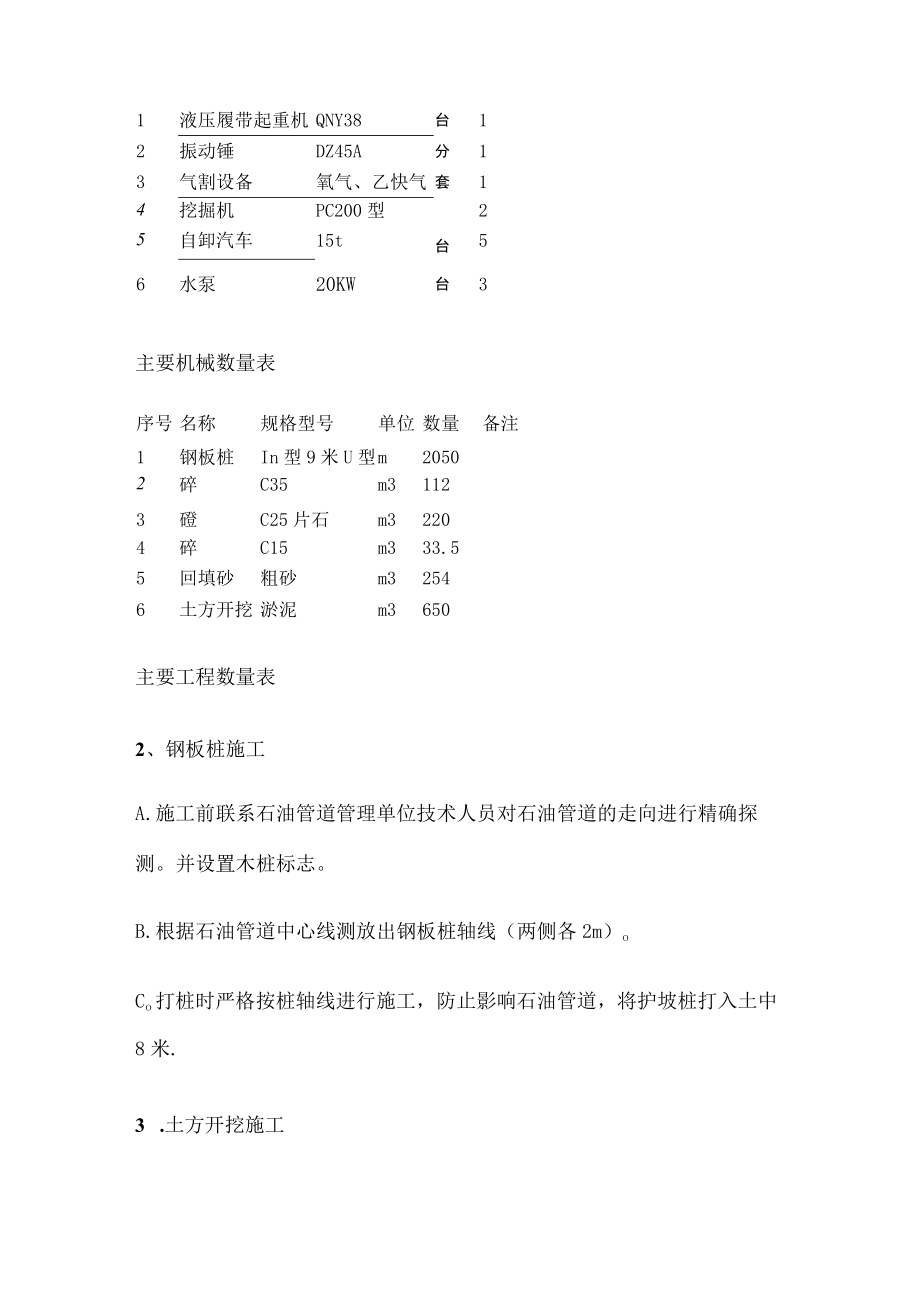 石油管道装置保护紧急施工实施方案.docx_第3页