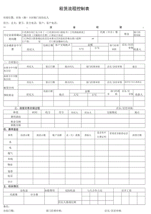 租赁流程控制表.docx