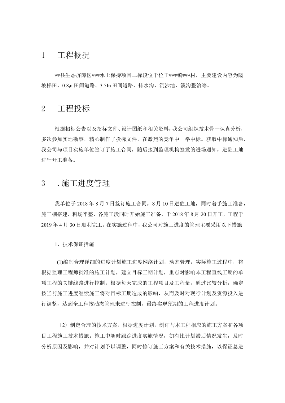 现场施工管理报告.docx_第2页