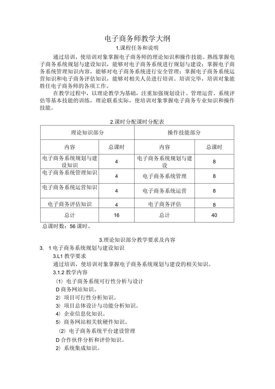 电子商务师教学大纲.docx