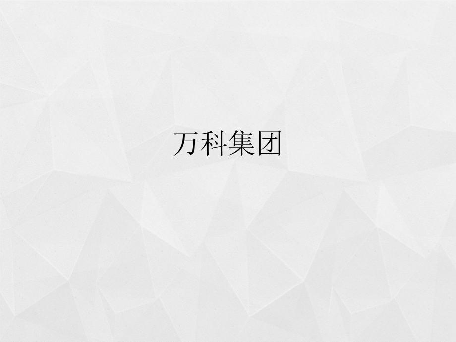 万科集团财务报表分析.pptx_第1页