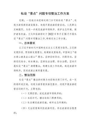 私设“景点”问题专项整治工作方案.docx