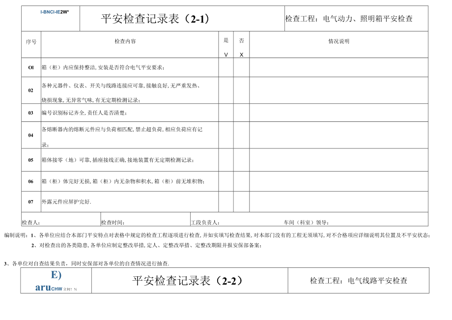 电气安全检查表资料.docx_第2页