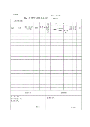 站暖03 通、排风管道施工记录.docx