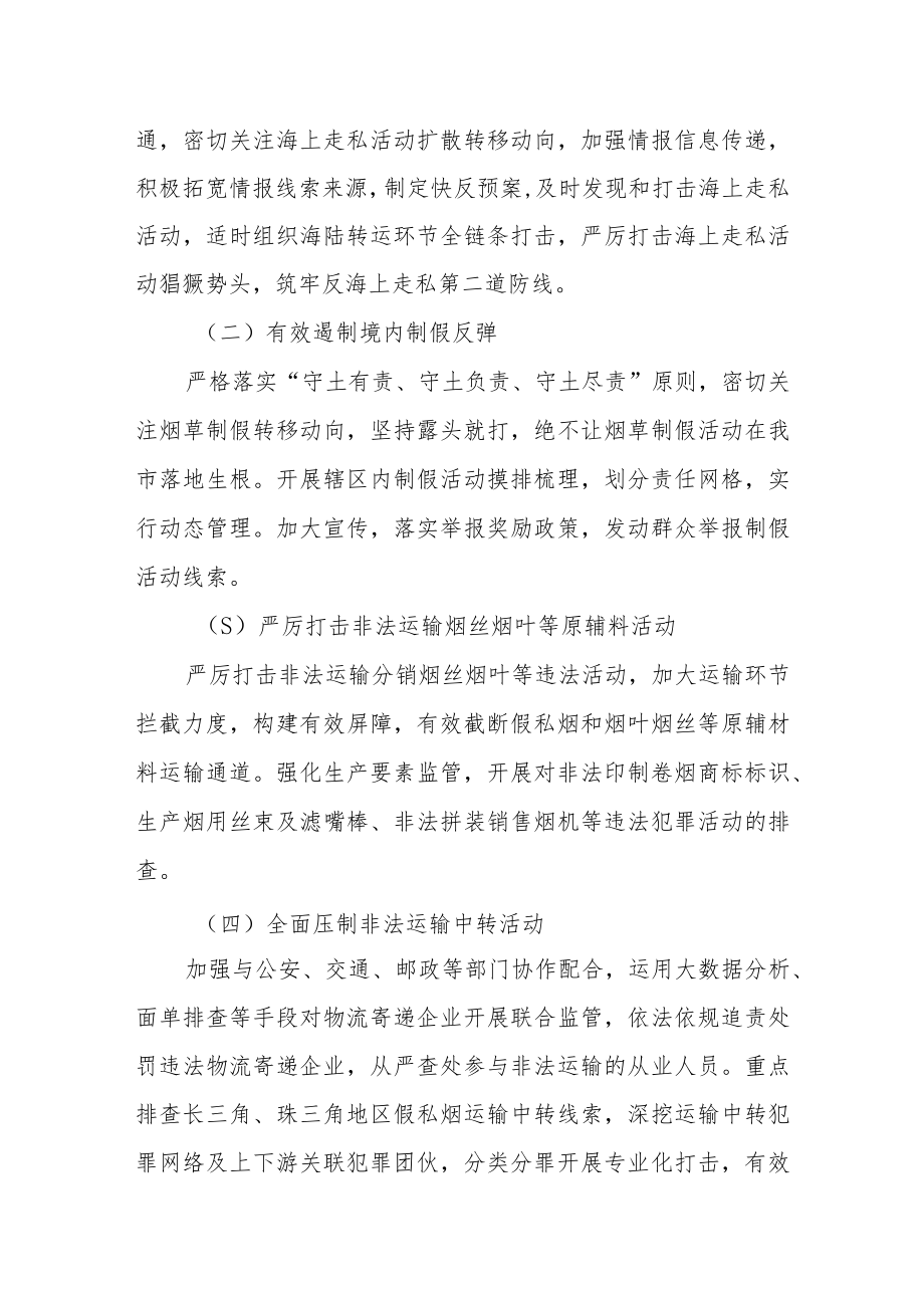 疫情防控新阶段烟草打假打私专项行动方案.docx_第3页