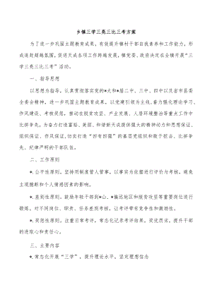 乡镇三学三亮三比三考方案.docx