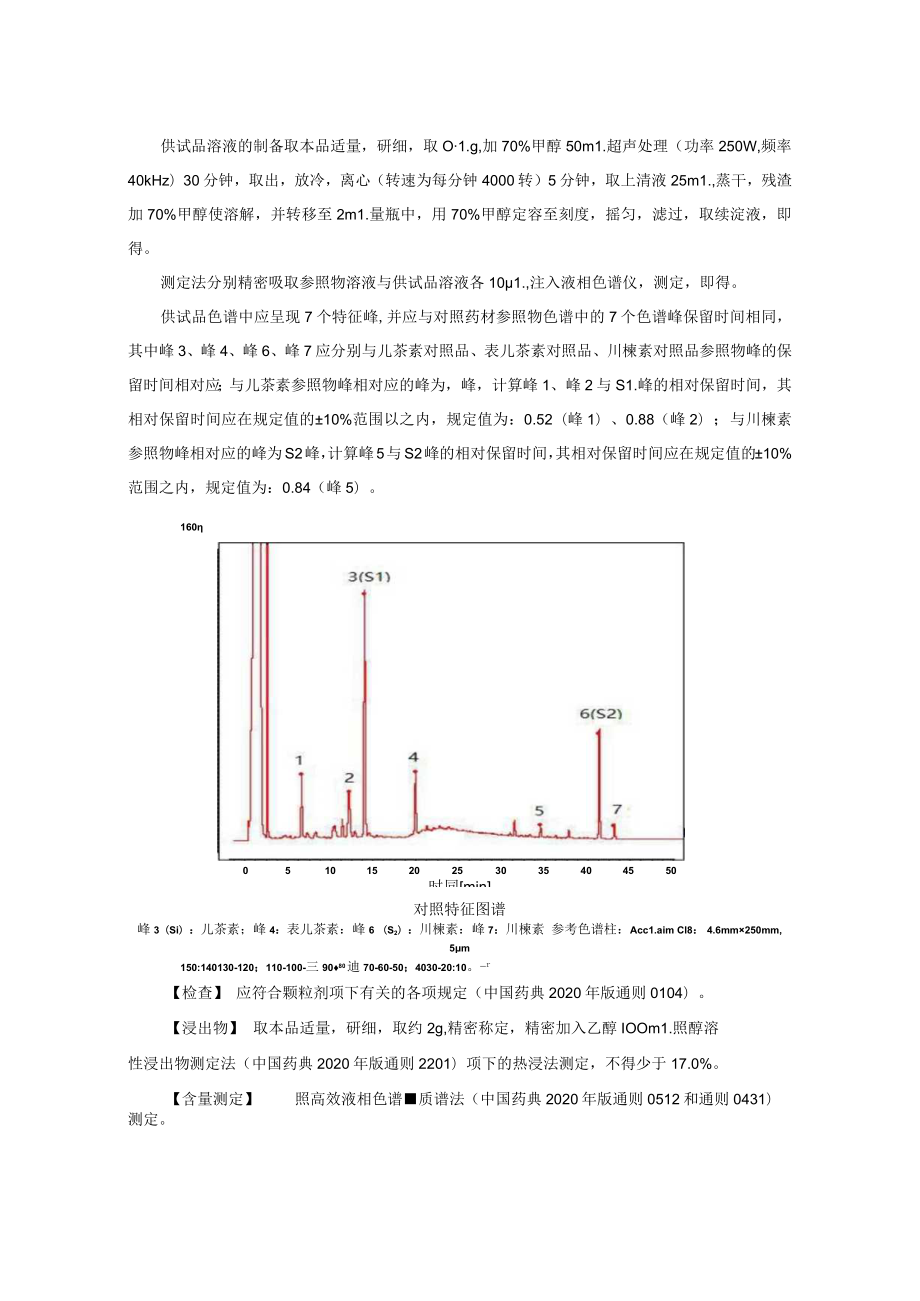 苦楝皮（楝）配方颗粒标准公示稿.docx_第2页