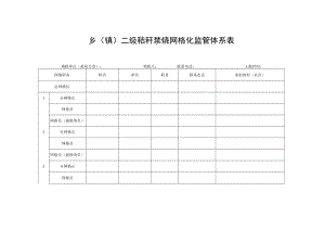 乡（镇）二级秸秆禁烧网格化监管体系表.docx