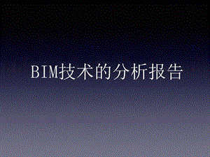 BIM分析报告.pptx