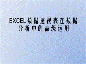 EXCEL数据透视表在数据分析中的.pptx