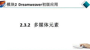 DreamweaverCS6中插入多媒体元素.pptx