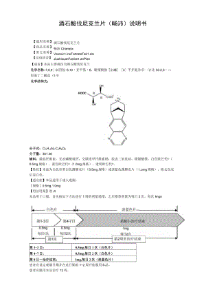 酒石酸伐尼克兰片（畅沛）说明书.docx