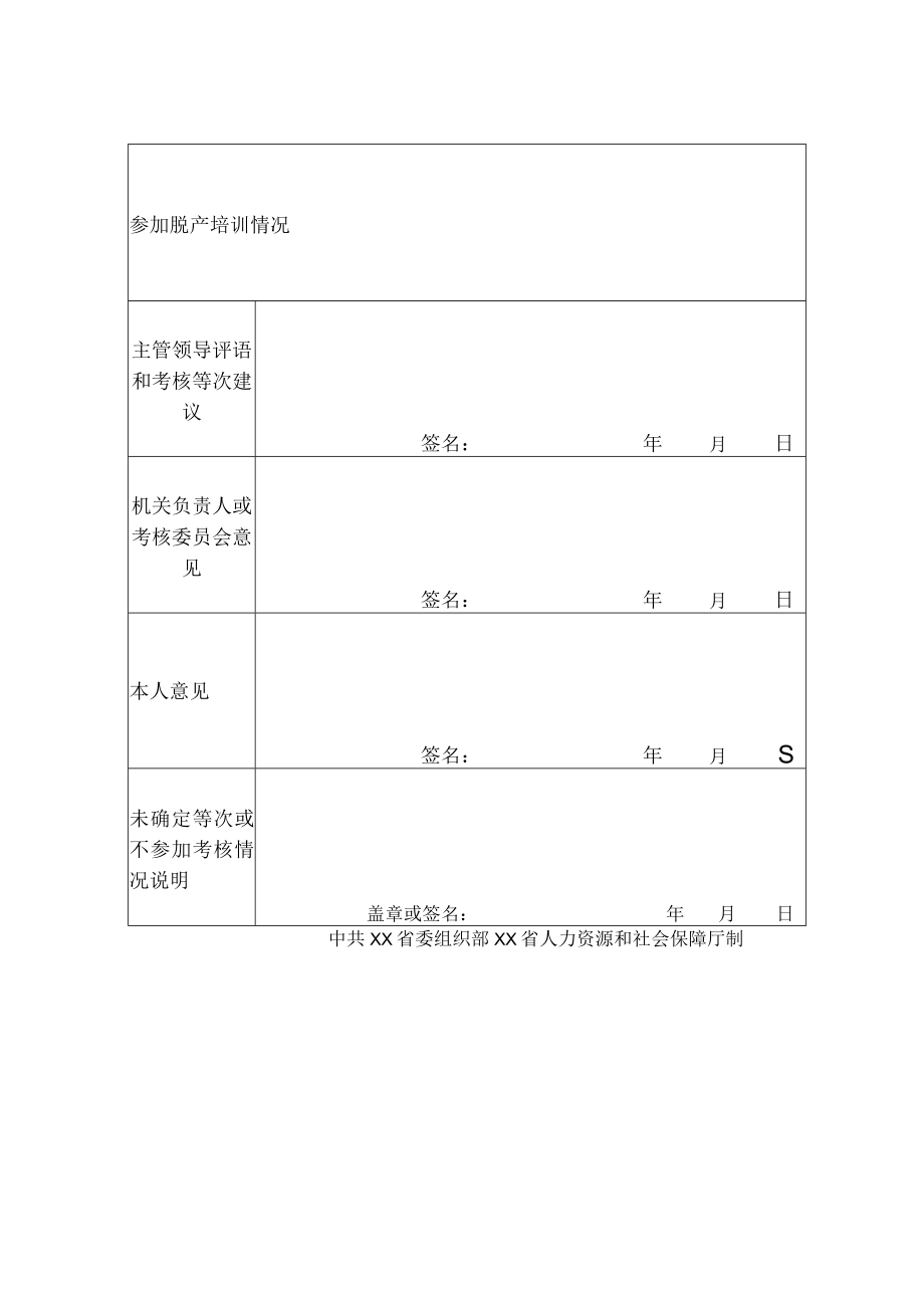 公务员年度考核登记表(公务员及参公人员A4正反两面打印).docx_第2页