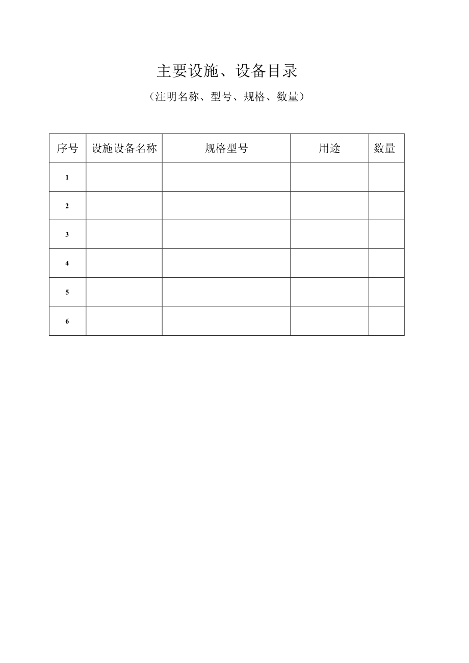 主要设施、设备目录.docx_第1页