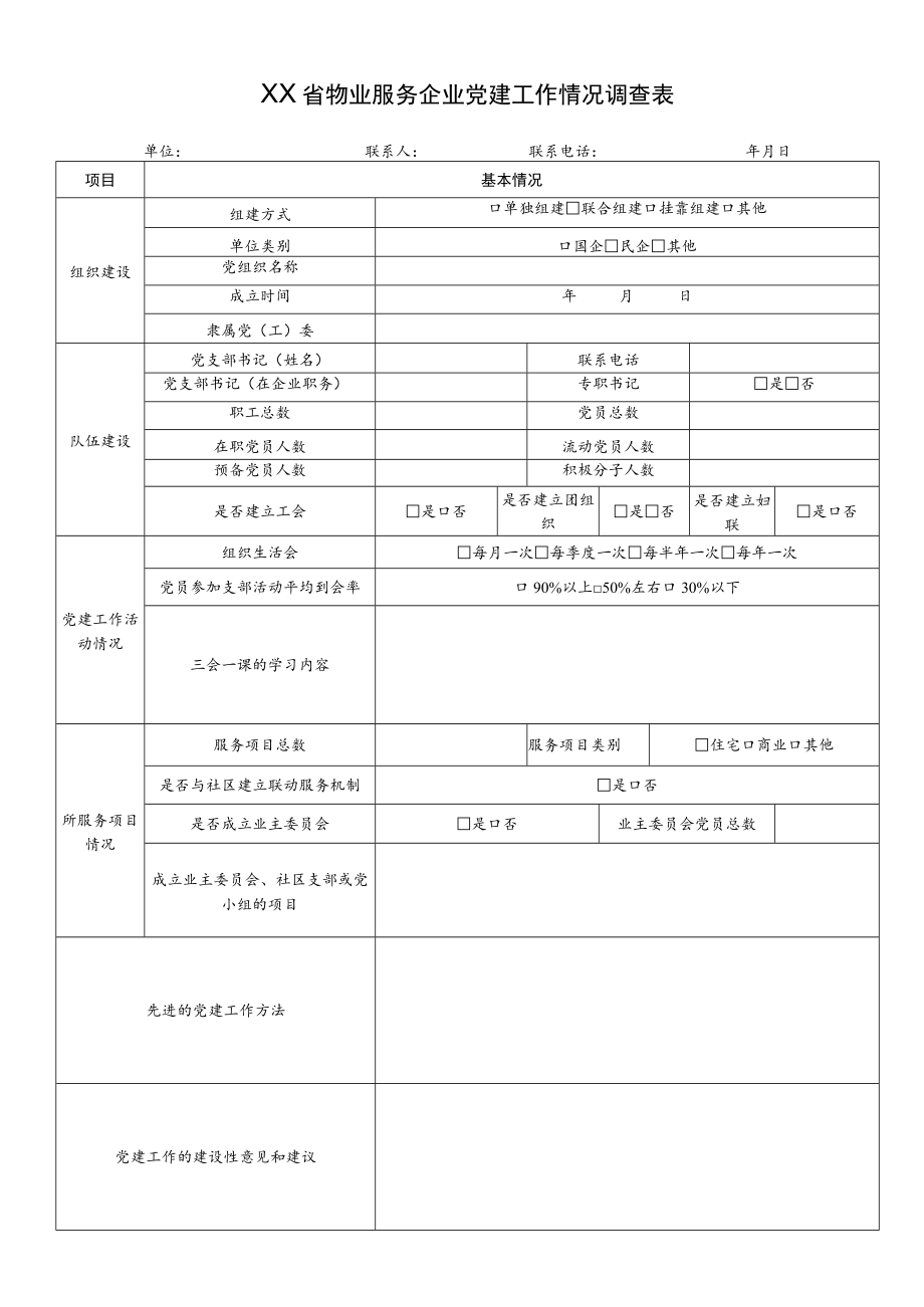 基层党组织情况调查表.docx_第1页