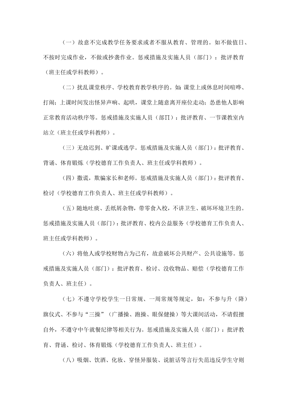 学校学生教育惩戒实施细则.docx_第3页