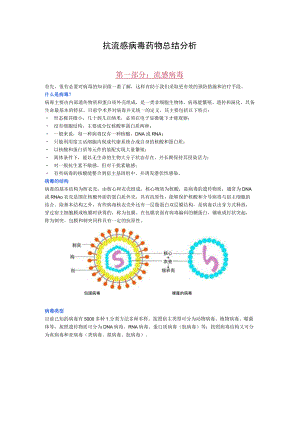 抗流感病毒药物总结分析.docx