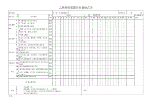 乙炔熔接装置作业前检点表.docx