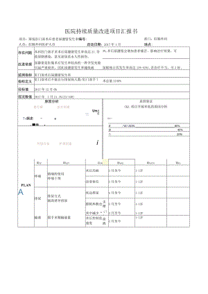 肛肠外科降低术后尿潴留发生率医院持续质量改进PDCA项目汇报书.docx