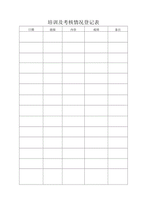 培训及考核情况登记表.docx