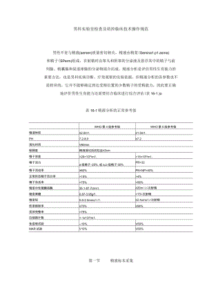 男科实验室检查及质控临床技术操作规范.docx