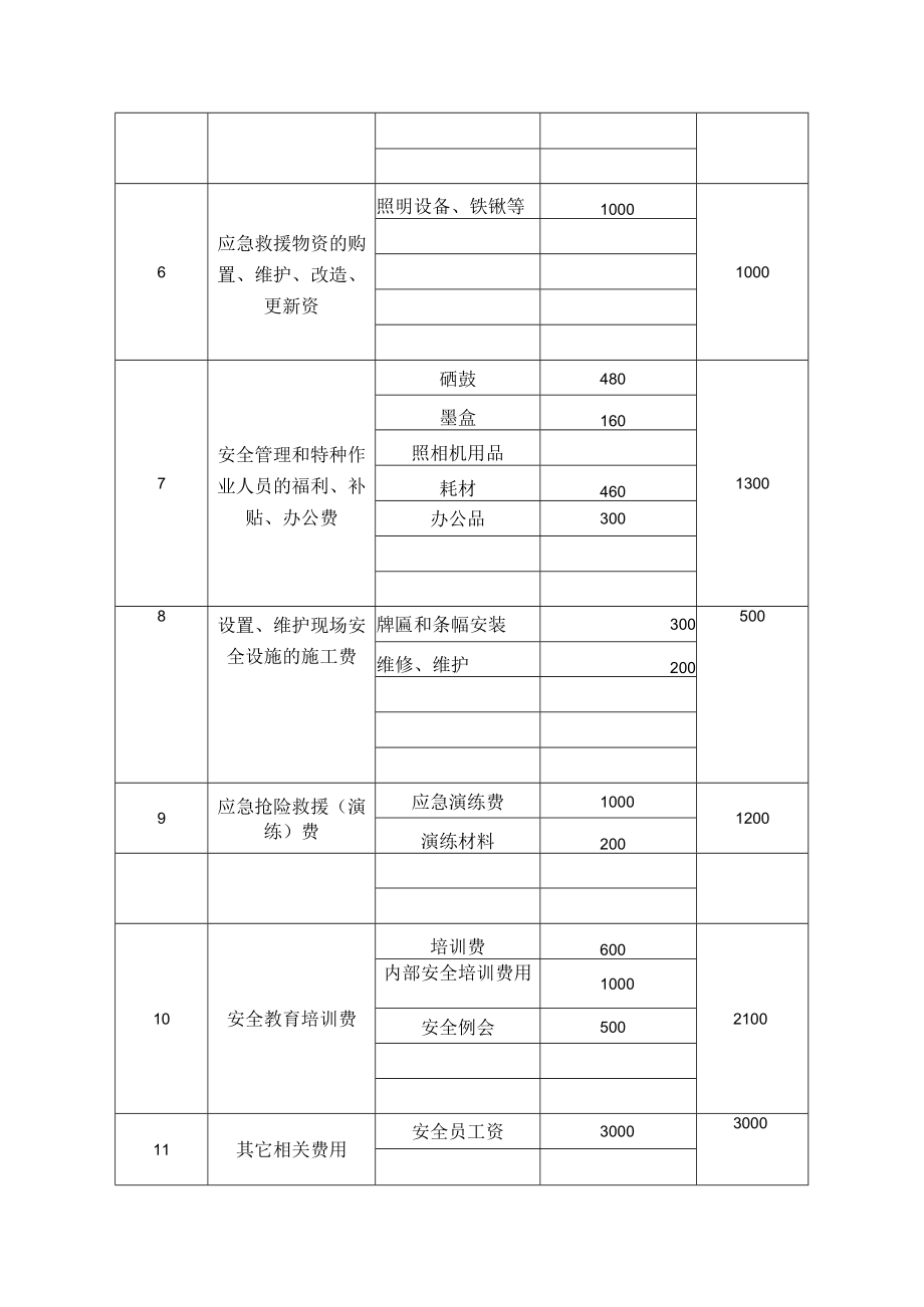 安全生产费用支出台账（例）.docx_第2页