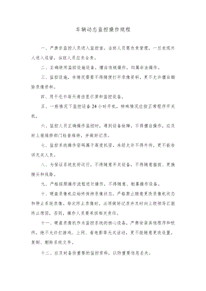 车辆动态监控操作规程.docx