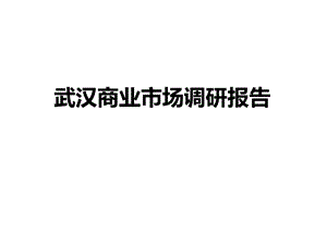 武汉商业调研报告.pptx