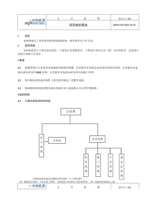 工程项目项目组织规定.docx