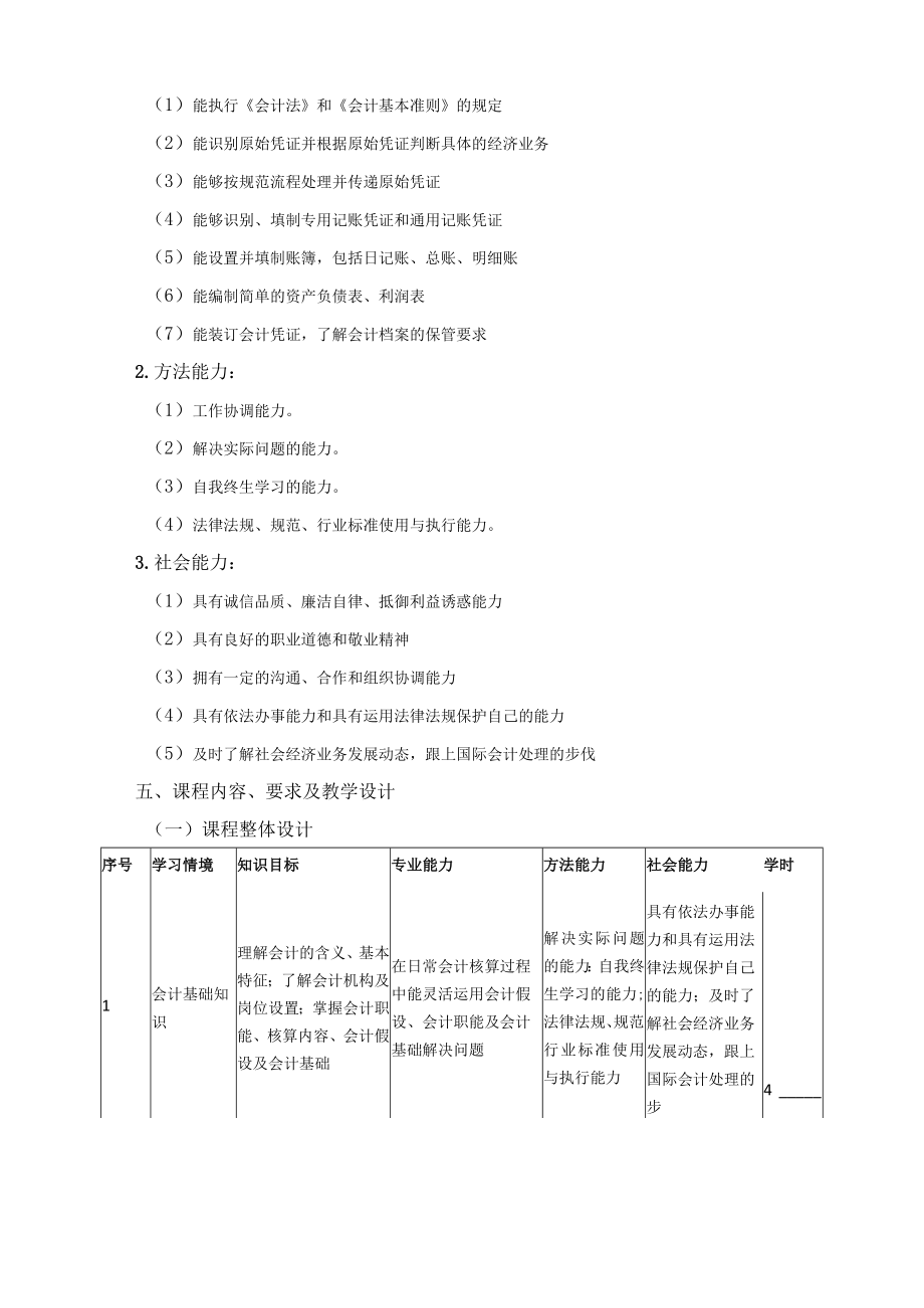 《基础会计》课程标准.docx_第2页