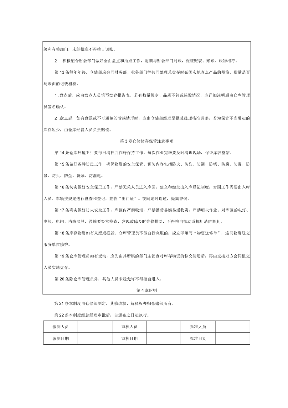 仓储部规范化管理物资储存保管制度.docx_第2页