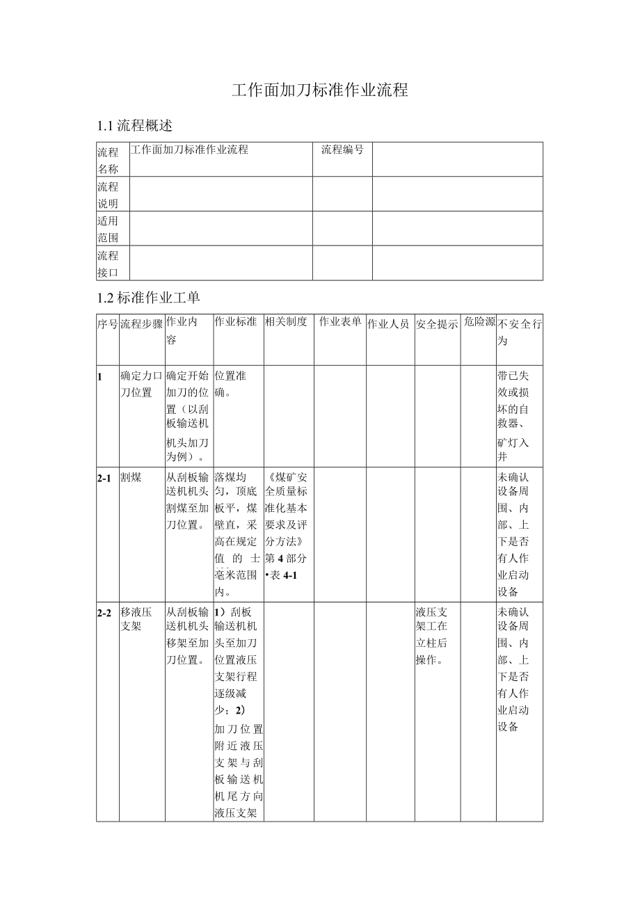 工作面加刀标准作业流程.docx_第1页