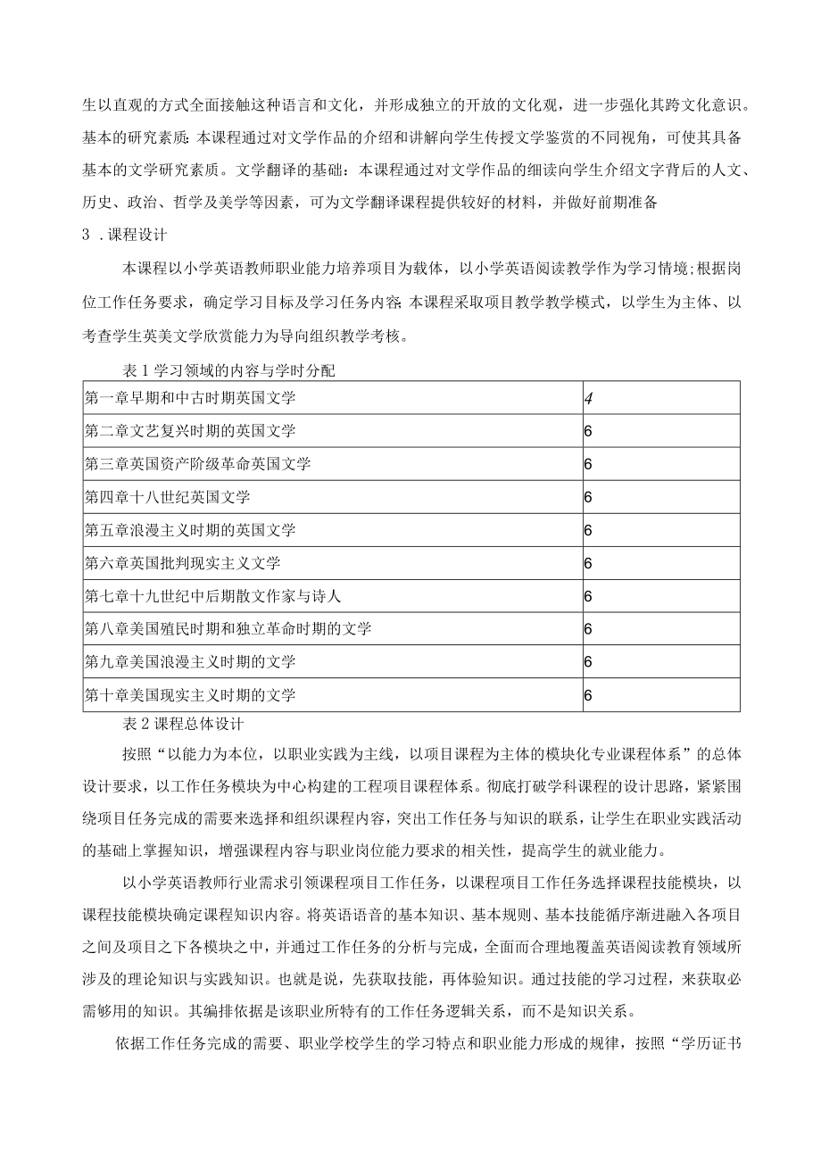 《英美文学欣赏》课程标准.docx_第2页